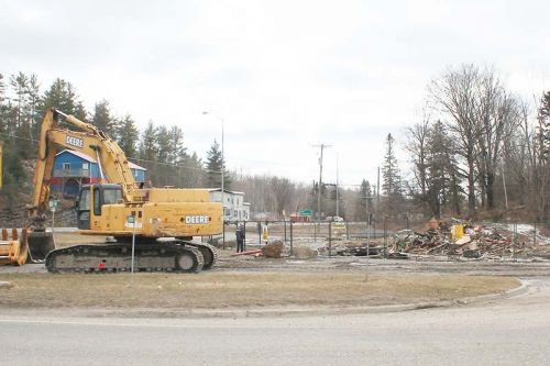 A pile of rubble is all that is now left of the demolished Kaladar Hotel, the one time gateway to the north in L&A County.