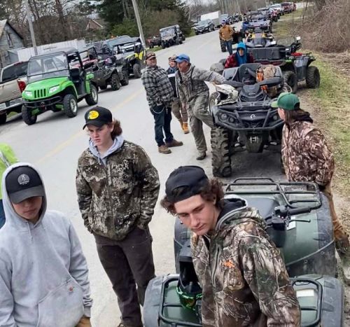 Friends of Dan Van Heyst gathered for memorial ATV run on April 23, 2022. Photo: Tiffany Thompson Redmond