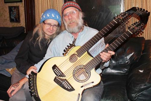 Kathryn Briggs and Terry Tufts, along with the unique Manzer’s Palette, have found inspiration in the work of painter Tom Thomson, along with their band The Algonquin Ensemble. Photo/Craig Bakay