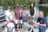 Robin Soluri and Ron Skevington weigh in with Kate Osborne and Denis Bedard at the Palmerston Lake Bass Derby that took place at the Double S Marina in Ompah on June 21 &amp; 22.