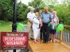 Central Frontenac Mayor Frances Smith and MPP Randy Hillier cut the ribbon on the Thomson’s Cut portion of the K &amp; P Trail through Sharbot Lake Tuesday morning. The Cut work was financed by a $50,000 Trillium grant. Also pictured (from left) are Central Frontenac Coun. Bill MacDonald, Treasurer Michael McGovern, project chair Gary Giller and Clerk/Administrator Cathy MacMunn. Photo/Craig Bakay