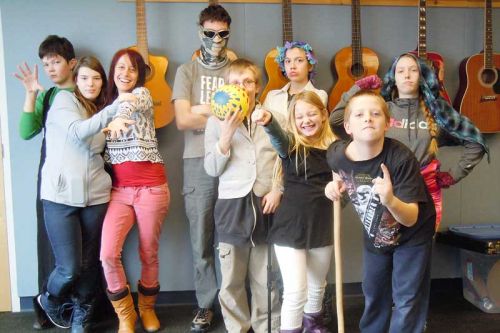 l-r, Will Goodberry, Paige Peterson, Shari Tallon, Zak Killam, Ricky Pike, Bobbie Sue Cowen, Micheal Runningadams, Draven Caddick, and Aurora McCumber (not present was Will Hoffmann)