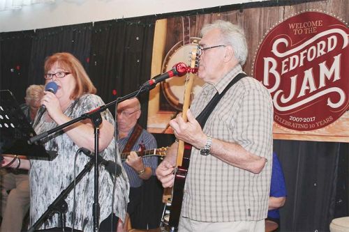 Evelyn Ramdani and Jon Kot were part of the Bedford Open Mike last Sunday in Glendower Hall. Photo/Craig Bakay