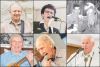 Clockwise from top left: Land O&#039;Lakes Traditional Music Hall of Fame inductees Ron Weber, Cathy Whalen, Floyd Lloyd, George York, Charlie Pringle, Harold Perry