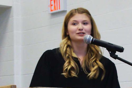 Graduating grade 12 student Hillary Howes, Granite Ridge's valedictorian for 2013/2014