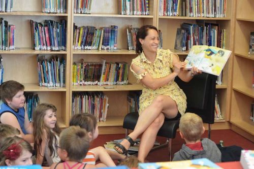 Sarah Tsiang reading from her recent children's book, Sugar and Snails