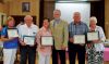 L to R - Arlene Uens, Marcel Giroux, Judy Kennedy, Bill MacDonald, Terry Kennedy, Colleen Steele