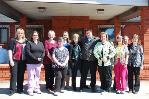 Staff of Lakelands Family Health Team with Dr. Matt Dumas