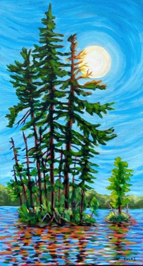 Acryllic painting by Katie Olhke