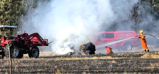 Dry Conditions Spark Fires in Fields and Forests