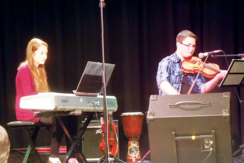 Sibling duo Natalie and Lucas Reynolds wowed the crowd at the FHF talent show