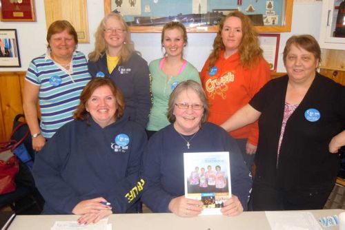 Some of this year's Relay for Life leadership team. Back row, l-r, Sharon Quinn, Penny Cota, Lindsay Fox and Lesley Merrigan; front row, l-r, Christine Teal, Connie McLellan and Diane Whan