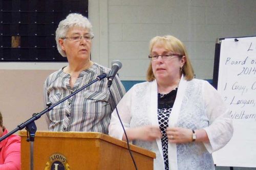 Board members at the LOLCS' AGM at the Northbrook Lions hall.  