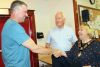 Mayor Frances Smith and Coun. Tom Dewey presented resident Kevin LaPorte with a Certificate of Recognition for his work on creating a map showing points of entry on the Kennebec Wilderness Trails for use by first responders in case of an emergency. LaPorte, himself a first responder with the London Police Force, retired to Kennebec Lake in 2015 but is moving to Ottawa to look after an aging parent. Photo/Craig Bakay