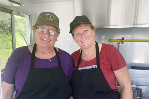 Charlotte Thompson and Jen Cox at Jenny's Northern Grill.