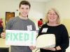 Jeremy Wedden fixed Susan Wing’s toaster, which had a sticking handle. “A little WD40 was all it needed,” he said. Photo/Craig Bakay