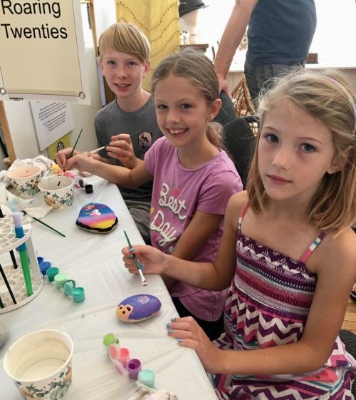 Jack, Hannah & Ellie Kuhnke at the South Frontenac Museum