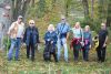 About 20 people broke in the new Kennebec Shores trail on Saturday including Kent Smith, Brenda McKinstry, Peter and Gloria Smiley, Al Richie, Wanda Harrison and Lindy Rowe. Photo/Craig Bakay