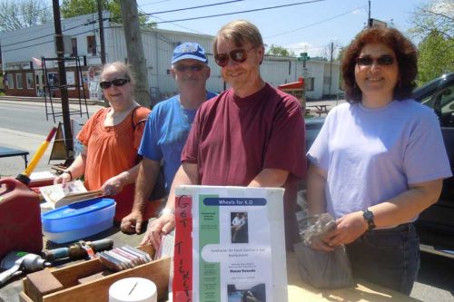 Bob Davison, Kevin's eldest brother, headed up a community yard sale/fundraiser for Kevin in Verona. The next fundraiser will take place at Portsmouth Olympic Harbour on Friday May 22 at 7pm.