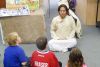 ema Lama, a practicing Buddhist and teacher from Nepal, demonstrates meditation practice to students at Harrowsmith Public School during a special visit there on October 29